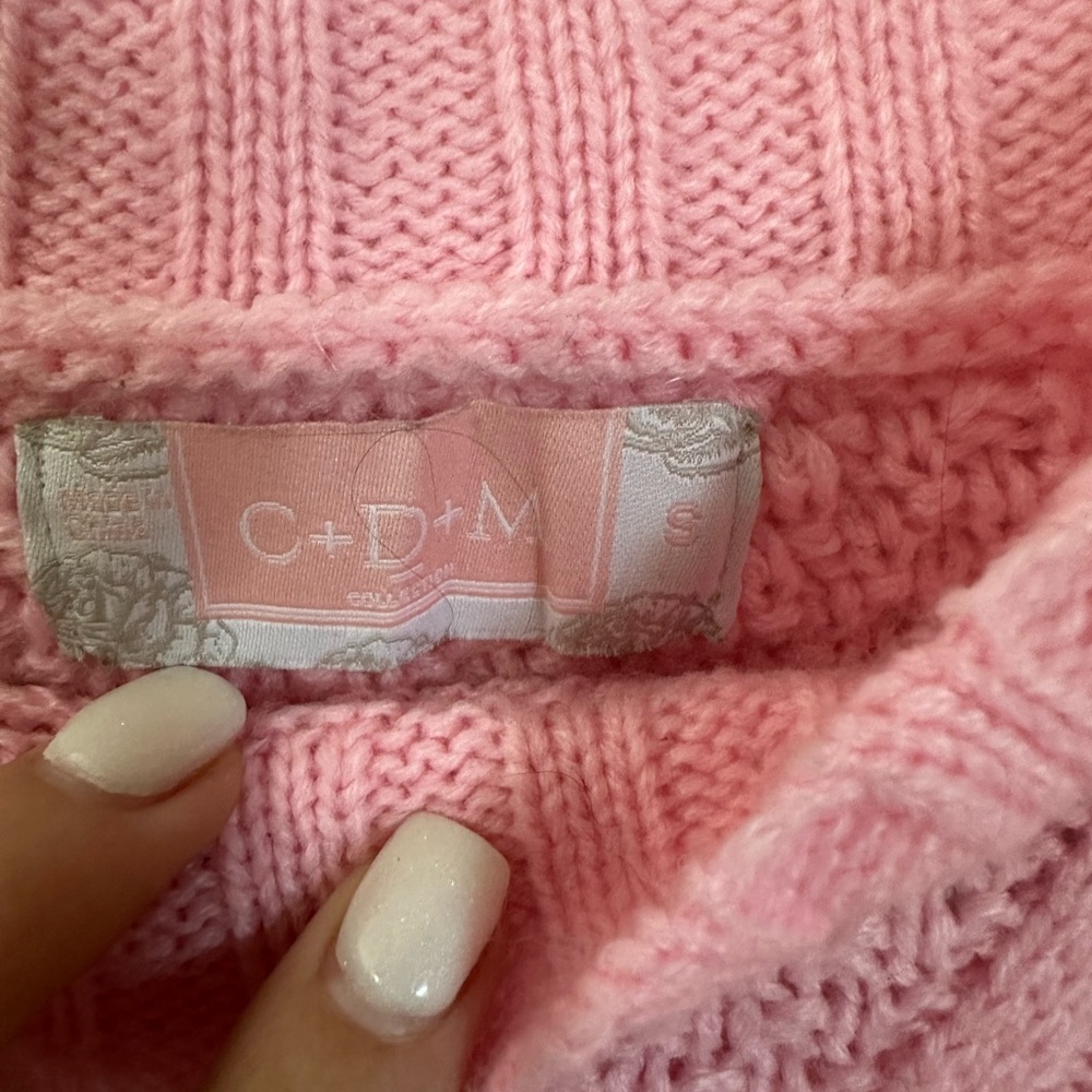 3/$25. Pink fringe sweater - Picture 2 of 4